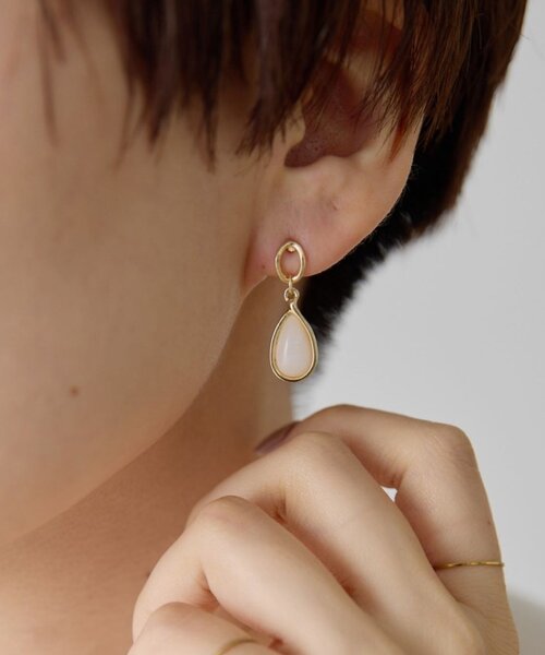 セール】カラー雫ドロップピアス（ピアス（両耳用））｜ear
