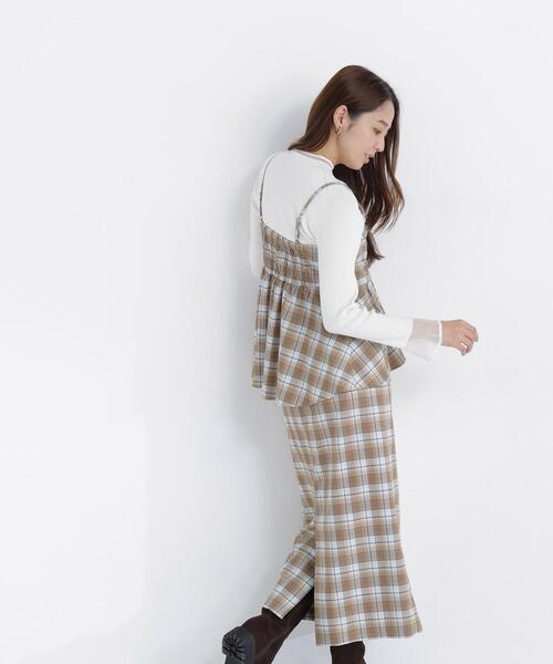 NATURAL BEAUTY BASIC(ナチュラルビューティーベーシック)の「ケミカルレースキャミ&スカート(セットアップ・レディース・ブラウン系その他/ベージュ系その他・フリ-)」の11枚目の写真