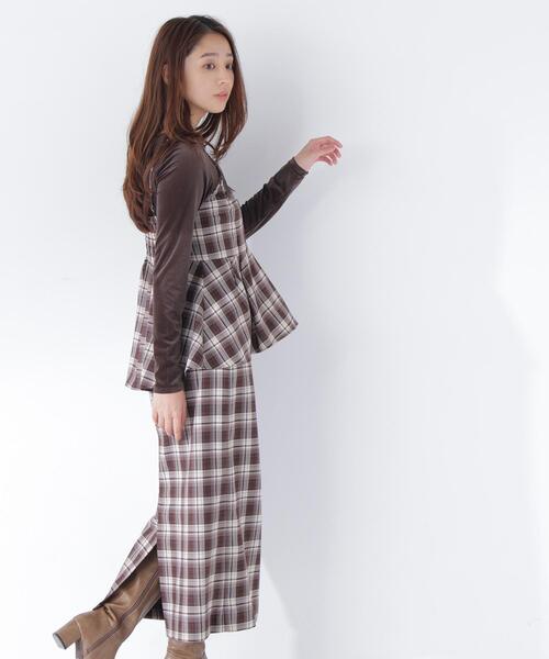 NATURAL BEAUTY BASIC(ナチュラルビューティーベーシック)の「ケミカルレースキャミ&スカート(セットアップ・レディース・ブラウン系その他/ベージュ系その他・フリ-)」の21枚目の写真