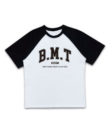 BMT レタリングオーバーサイズラグラン半袖Tシャツ