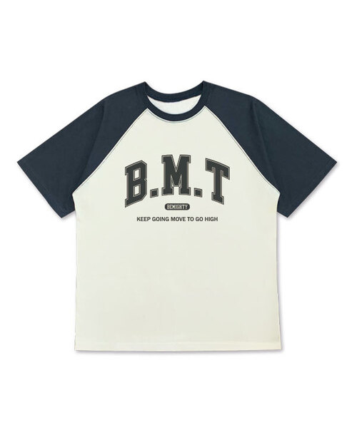 BEMIGHTY(ビーマイティー)の「BMT レタリングオーバーサイズラグラン半袖Tシャツ(Tシャツ/カットソー・メンズ・Cream/ホワイト・MEDIUM/LARGE/X-LARGE)」の2枚目の写真