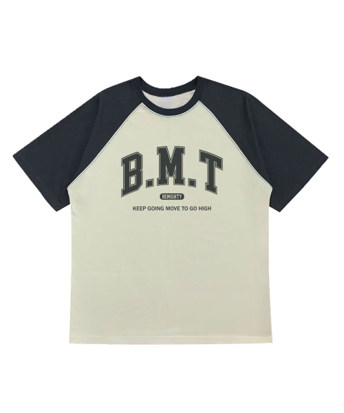 BEMIGHTY(ビーマイティー)の「BMT レタリングオーバーサイズラグラン半袖Tシャツ(Tシャツ/カットソー・メンズ・Cream/ホワイト・MEDIUM/LARGE/X-LARGE)」の4枚目の写真
