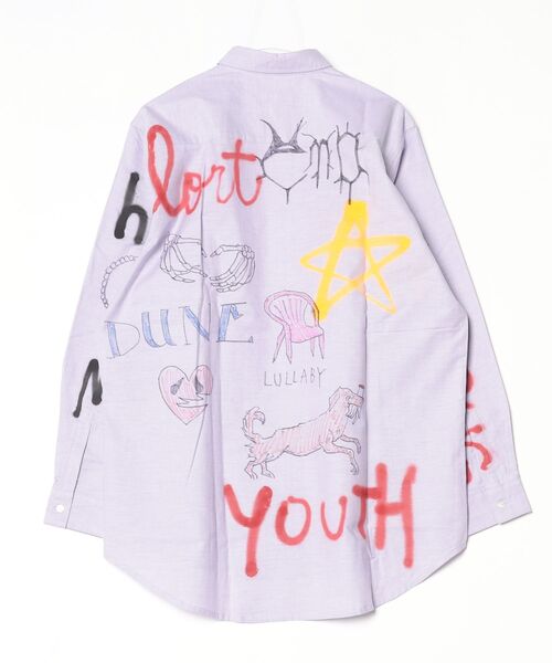 ROYAL FLASH（ロイヤルフラッシュ）の「guernika/ゲルニカ/Paint Oxford Shirt（シャツ/ブラウス・メンズ・パープル/イエロー・F）」の3枚目の写真