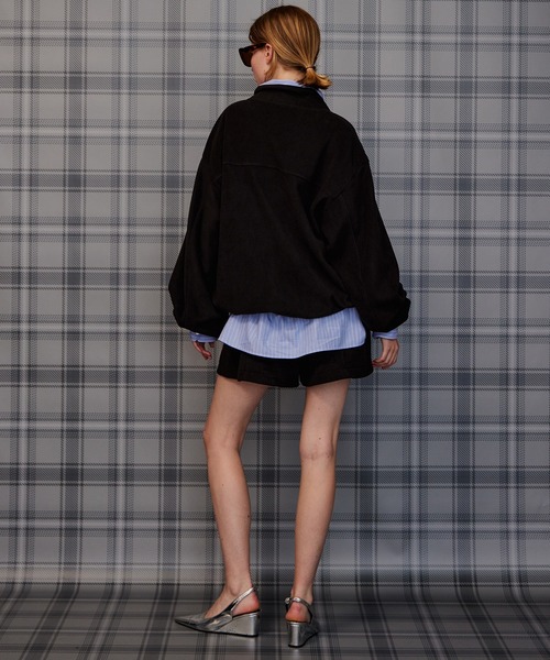 MAISON SPECIAL(メゾンスペシャル)の「【2026Autumn PRE-ORDER】Half-Zip Fleece Top/ハーフジップフリーストップ(Tシャツ/カットソー・レディース・レッド/ブラック/ホワイト・FREE)」の7枚目の写真
