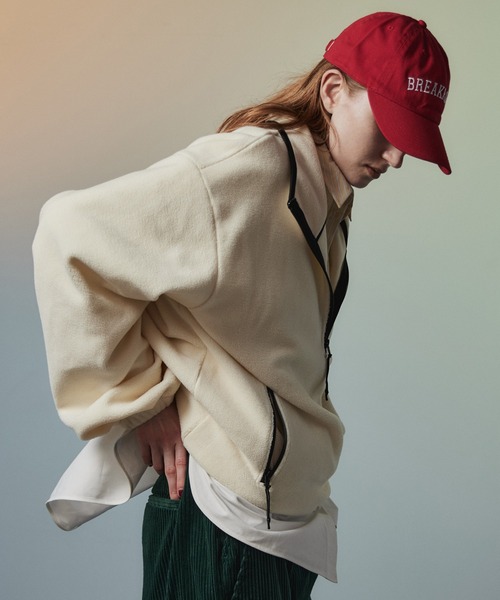 MAISON SPECIAL(メゾンスペシャル)の「【2026Autumn PRE-ORDER】Half-Zip Fleece Top/ハーフジップフリーストップ(Tシャツ/カットソー・レディース・レッド/ブラック/ホワイト・FREE)」の13枚目の写真