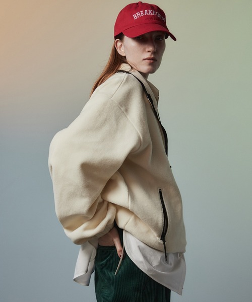 MAISON SPECIAL(メゾンスペシャル)の「【2026Autumn PRE-ORDER】Half-Zip Fleece Top/ハーフジップフリーストップ(Tシャツ/カットソー・レディース・レッド/ブラック/ホワイト・FREE)」の14枚目の写真