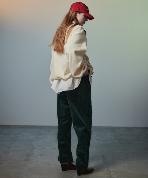 MAISON SPECIAL(メゾンスペシャル)の「【2026Autumn PRE-ORDER】Half-Zip Fleece Top/ハーフジップフリーストップ(Tシャツ/カットソー・レディース・レッド/ブラック/ホワイト・FREE)」の18枚目の写真
