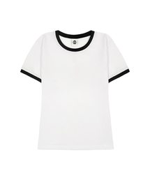レディース スリムフィット リンガー 半袖Tシャツ 3 COLORS