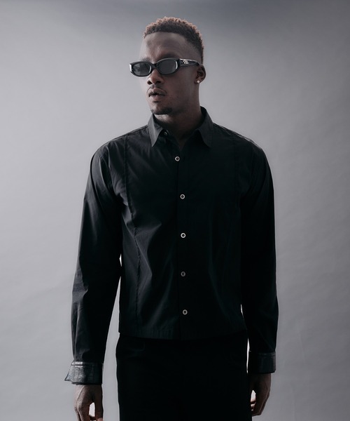 ANDER HUNK(アンダーハンク)の「Crocodile Double Cuffs Shirt/クロコダイルダブルカフスシャツ(シャツ/ブラウス・メンズ・ブラック・MEDIUM/LARGE)」の6枚目の写真