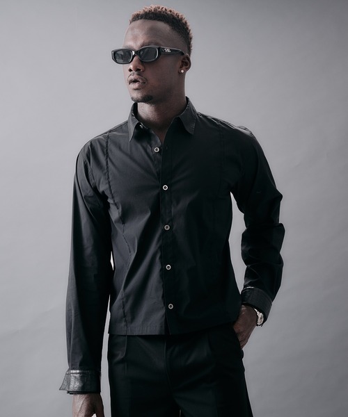 ANDER HUNK(アンダーハンク)の「Crocodile Double Cuffs Shirt/クロコダイルダブルカフスシャツ(シャツ/ブラウス・メンズ・ブラック・MEDIUM/LARGE)」の7枚目の写真