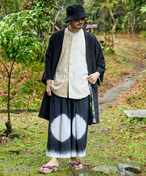 倭物やカヤ（ワモノヤカヤ）の「《水木しげる》ゲゲゲの鬼太郎 リバーシブル羽織（カーディガン/ボレロ・レディース・ブラック/ブルー・FREE）」の13枚目の写真