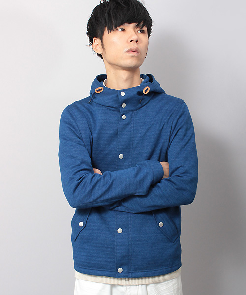 ESSENTIAL GARMENT MEN'S BIGI（エッセンシャルガーメントメンズビギ）の「シンプルデッキパーカー/COOL MAX(クールマックス)  （パーカー・メンズ・ブルー/ネイビー/カーキ・SMALL/SS/MEDIUM/LARGE）」の11枚目の写真