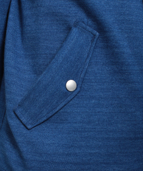 ESSENTIAL GARMENT MEN'S BIGI（エッセンシャルガーメントメンズビギ）の「シンプルデッキパーカー/COOL MAX(クールマックス)  （パーカー・メンズ・ブルー/ネイビー/カーキ・SMALL/SS/MEDIUM/LARGE）」の16枚目の写真