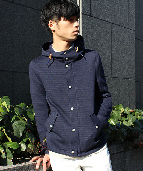 ESSENTIAL GARMENT MEN'S BIGI（エッセンシャルガーメントメンズビギ）の「シンプルデッキパーカー/COOL MAX(クールマックス)  （パーカー・メンズ・ブルー/ネイビー/カーキ・SMALL/SS/MEDIUM/LARGE）」の18枚目の写真