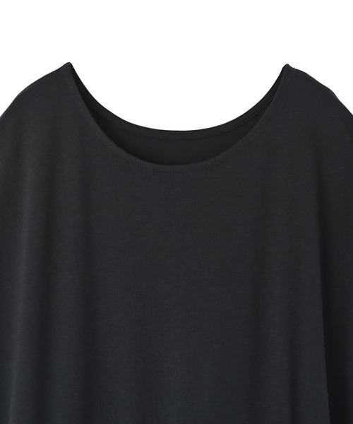 STYLE DELI（スタイルデリ）の「【BLK001】さらっと落ち感カットソーワンピース（ワンピース・レディース・ブラック・FREE）」の11枚目の写真