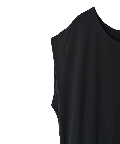 STYLE DELI（スタイルデリ）の「【BLK001】さらっと落ち感カットソーワンピース（ワンピース・レディース・ブラック・FREE）」の12枚目の写真