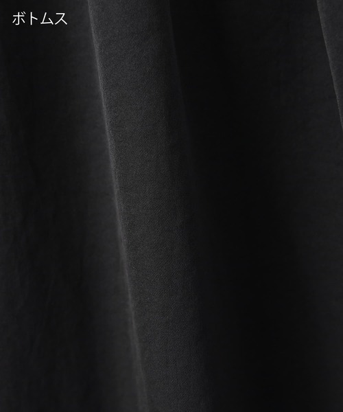 STYLE DELI（スタイルデリ）の「【BLK001】さらっと落ち感カットソーワンピース（ワンピース・レディース・ブラック・FREE）」の5枚目の写真