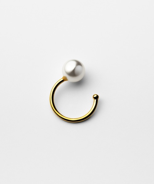 UNITED JEWELS-ef-(ユナイテッドジュエルズイフ)の「Sing Pearl Free Size Ring(リング・レディース・イエローゴールド/シルバー・FREE)」の1枚目の写真