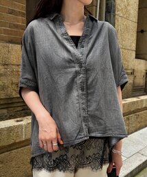 〈7/17インスタライブご紹介アイテム〉シアーデニムスキッパーシャツ