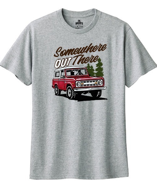 Ol' Basics(オールベーシックス)の「Ol' Basics(オール・ベーシックス) 半袖Tシャツ レディース クラシックカー 車 イラスト ロゴ プリント Tシャツ 半袖 カットソー トップス アメカジ ユニセックス(Tシャツ/カットソー・レディース・ヘザーグレー/セージグリーン/イエロー/ホワイト・M/L)」の3枚目の写真
