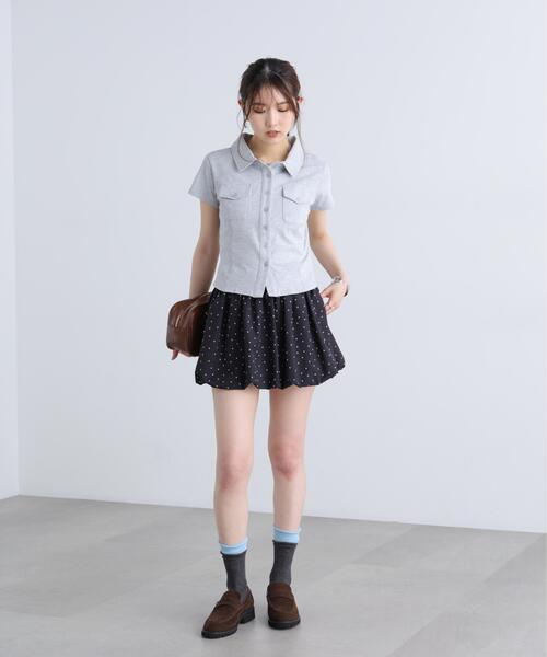 FREE'S MART（フリーズマート）の「コンパクトシャツカットソー（Tシャツ/カットソー・レディース・ピンク/ホワイト/グレー・FREE）」の8枚目の写真