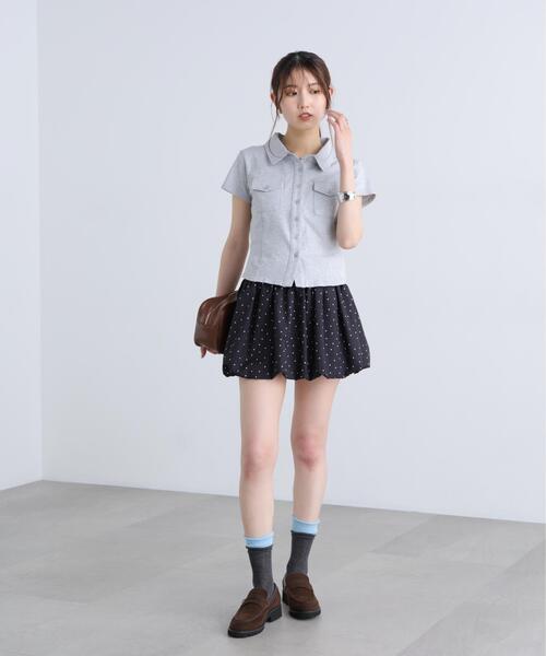 FREE'S MART（フリーズマート）の「コンパクトシャツカットソー（Tシャツ/カットソー・レディース・ピンク/ホワイト/グレー・FREE）」の9枚目の写真