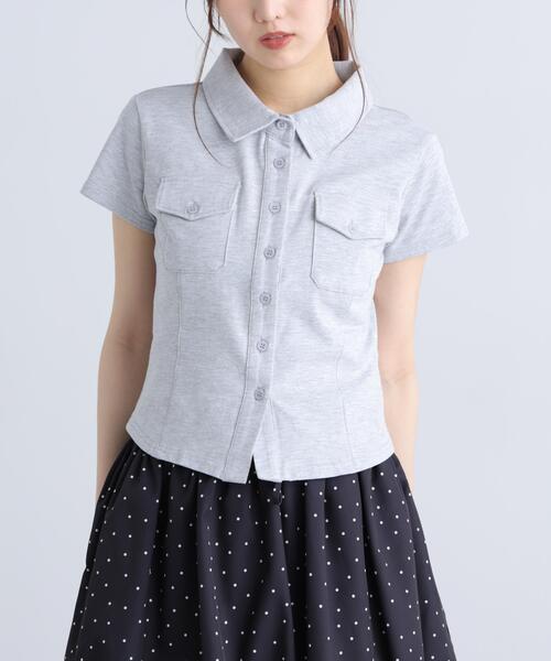 FREE'S MART（フリーズマート）の「コンパクトシャツカットソー（Tシャツ/カットソー・レディース・ピンク/ホワイト/グレー・FREE）」の11枚目の写真