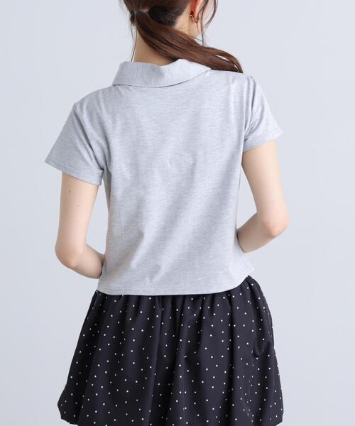 FREE'S MART（フリーズマート）の「コンパクトシャツカットソー（Tシャツ/カットソー・レディース・ピンク/ホワイト/グレー・FREE）」の13枚目の写真