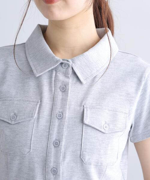 FREE'S MART（フリーズマート）の「コンパクトシャツカットソー（Tシャツ/カットソー・レディース・ピンク/ホワイト/グレー・FREE）」の14枚目の写真