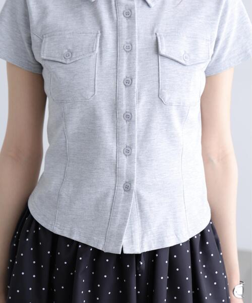 FREE'S MART（フリーズマート）の「コンパクトシャツカットソー（Tシャツ/カットソー・レディース・ピンク/ホワイト/グレー・FREE）」の16枚目の写真