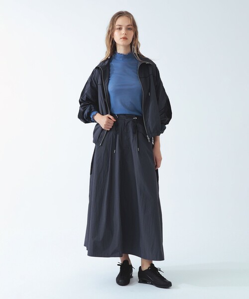 Ray BEAMS（レイビームス）の「サイド レース トラック スカート（スカート・レディース・ネイビー/オフホワイト・1）」の10枚目の写真