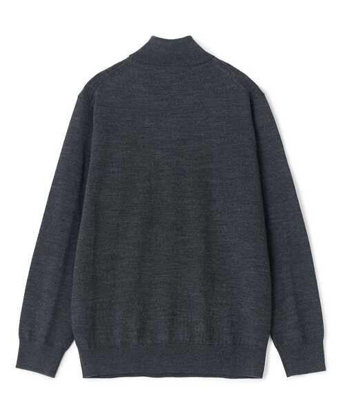 MEN'S BIGI(メンズビギ)の「12Gメリノウール 幾何学柄タートルネックニット(ニット/セーター・メンズ・ボルドー/ブラック/ホワイト/チャコールグレー・01/04/03/02)」の8枚目の写真