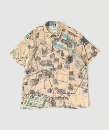 EDIFICE(�G�f�B�t�B�X)��GIFT SHOP (�M�t�g�V���b�v) The Map Shirt(�V���c/�u���E�X)