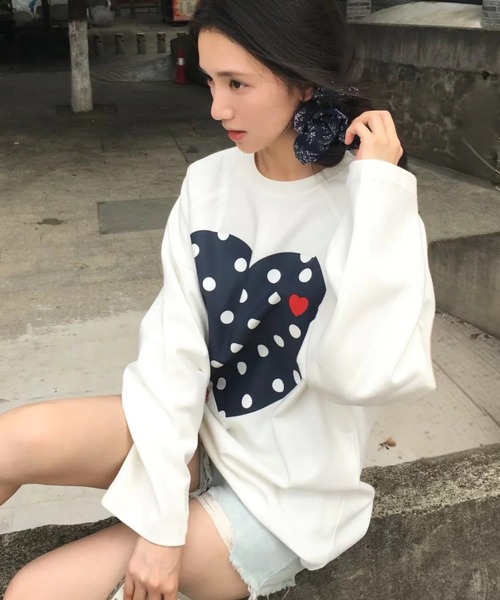 Sibra（シブラ）の「【-5kg】レトロポップグラフィックロンT（Tシャツ/カットソー・レディース・ホワイト/ホワイト系その他・M）」の11枚目の写真