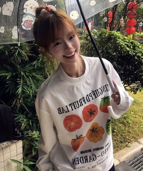 Sibra（シブラ）の「【-5kg】レトロポップグラフィックロンT（Tシャツ/カットソー・レディース・ホワイト/ホワイト系その他・M）」の16枚目の写真