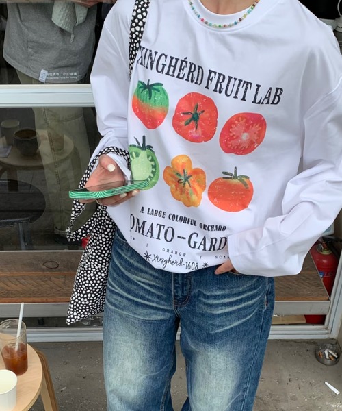 Sibra（シブラ）の「【-5kg】レトロポップグラフィックロンT（Tシャツ/カットソー・レディース・ホワイト/ホワイト系その他・M）」の17枚目の写真