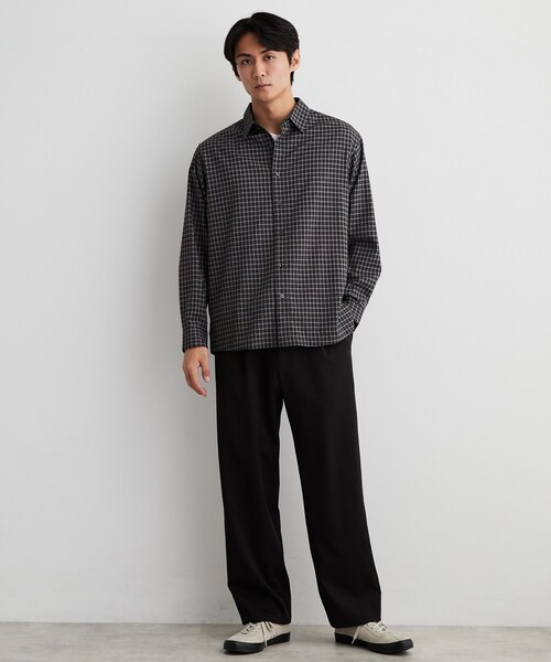 THE SHOP TK (ザ ショップ ティーケー )の「【防シワ/2WAYストレッチ】 リラックス セミワイド イージーパンツ(その他パンツ・メンズ・グレー/オリーブ/ブラック/ベージュ・03/02/04/01)」の6枚目の写真