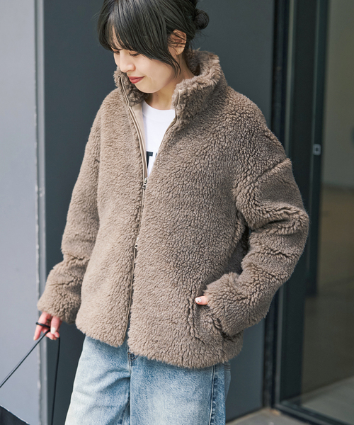 Spick & Span(スピックアンドスパン)の「TICCA / ティッカ WOOLファーブルゾン(その他アウター・レディース・ブラウン系その他・FREE)」の19枚目の写真