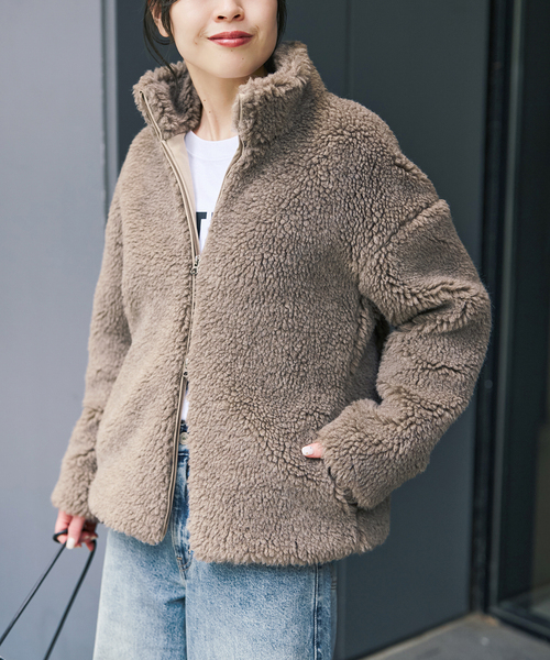 Spick & Span(スピックアンドスパン)の「TICCA / ティッカ WOOLファーブルゾン(その他アウター・レディース・ブラウン系その他・FREE)」の20枚目の写真