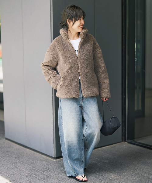 Spick & Span(スピックアンドスパン)の「TICCA / ティッカ WOOLファーブルゾン(その他アウター・レディース・ブラウン系その他・FREE)」の15枚目の写真