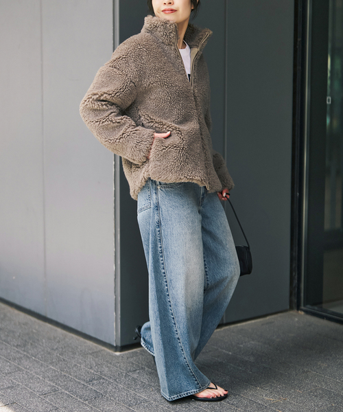 Spick & Span(スピックアンドスパン)の「TICCA / ティッカ WOOLファーブルゾン(その他アウター・レディース・ブラウン系その他・FREE)」の16枚目の写真