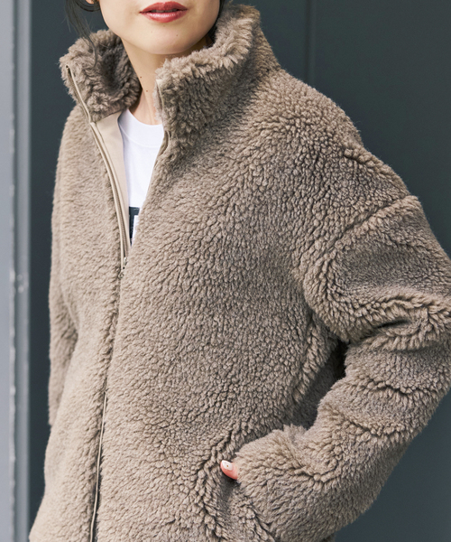Spick & Span(スピックアンドスパン)の「TICCA / ティッカ WOOLファーブルゾン(その他アウター・レディース・ブラウン系その他・FREE)」の18枚目の写真