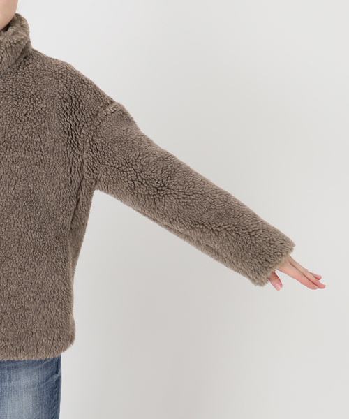 Spick & Span(スピックアンドスパン)の「TICCA / ティッカ WOOLファーブルゾン(その他アウター・レディース・ブラウン系その他・FREE)」の11枚目の写真