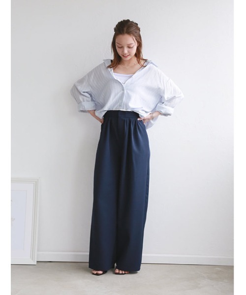 fifth（フィフス）の「ジョーゼットメニータックカラーパンツ（その他パンツ・レディース・ネイビー/ブラウン/イエロー・M）」の12枚目の写真