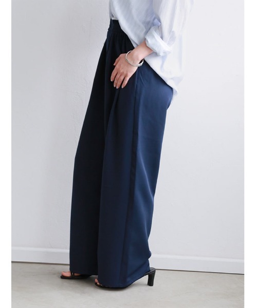 fifth（フィフス）の「ジョーゼットメニータックカラーパンツ（その他パンツ・レディース・ネイビー/ブラウン/イエロー・M）」の14枚目の写真