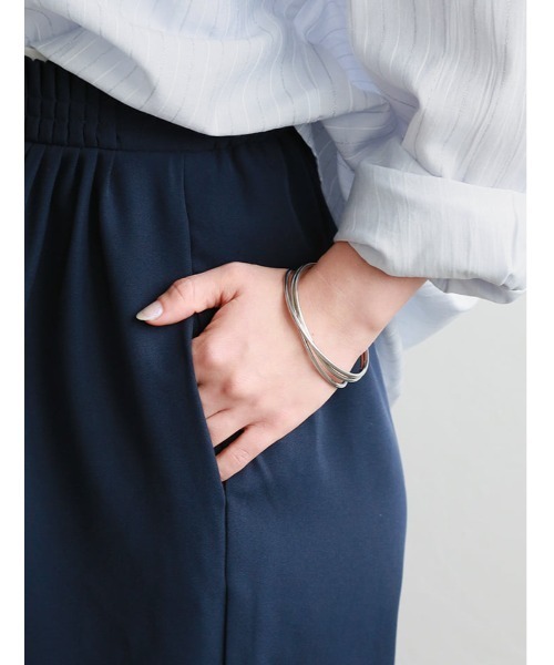 fifth（フィフス）の「ジョーゼットメニータックカラーパンツ（その他パンツ・レディース・ネイビー/ブラウン/イエロー・M）」の17枚目の写真