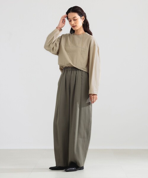 Demi-Luxe BEAMS(デミルクス ビームス)の「イージー バレル パンツ(その他パンツ・レディース・チャコールグレー/ブラウン・38/36)」の11枚目の写真