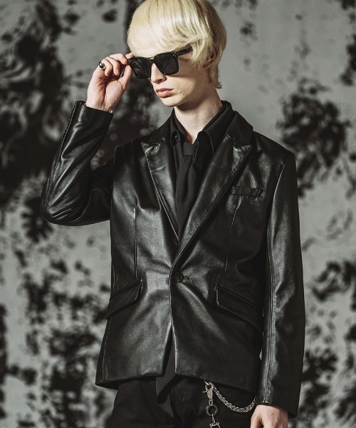 NO ID.（ノーアイディ）の「mj11861- ｼｰﾌﾟﾚｻﾞｰｴｯｼﾞ1B-JKT テーラードジャケット(859030-558L)（テーラードジャケット・メンズ・ブラック・1/2）」の3枚目の写真
