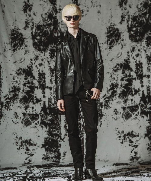 NO ID.（ノーアイディ）の「mj11861- ｼｰﾌﾟﾚｻﾞｰｴｯｼﾞ1B-JKT テーラードジャケット(859030-558L)（テーラードジャケット・メンズ・ブラック・1/2）」の7枚目の写真