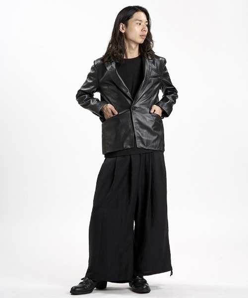 NO ID.（ノーアイディ）の「mj11861- ｼｰﾌﾟﾚｻﾞｰｴｯｼﾞ1B-JKT テーラードジャケット(859030-558L)（テーラードジャケット・メンズ・ブラック・1/2）」の12枚目の写真